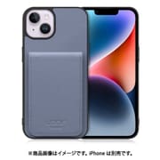 WORK56SCIP-BU-IP14PS [iPhone 14 Plus 用 折り畳み式カードポケット/本革/4枚収納 ブルー]