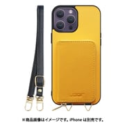 WORK24MPIP-PMP-IP14PM [iPhone 14 Pro Max 用 小銭入れ付きスマホケース/PUレザー/ストラップ付き パンプキン]