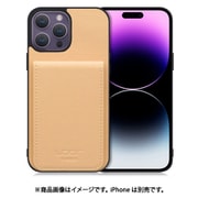 WORK56SCIP-BG-IP14PM [iPhone 14 Pro Max 用 折り畳み式カードポケット/本革/4枚収納 ベージュ]