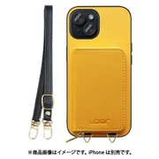WORK24MPIP-PMP-IP15 [iPhone 15 用 小銭入れ付きスマホケース/PUレザー/ストラップ付き パンプキン]