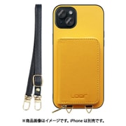 WORK24MPIP-PMP-IP15PS [iPhone 15 Plus 用 小銭入れ付きスマホケース/PUレザー/ストラップ付き パンプキン]