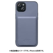 WORK56SCIP-BU-IP15PS [iPhone 15 Plus 用 折り畳み式カードポケット/本革/4枚収納 ブルー]