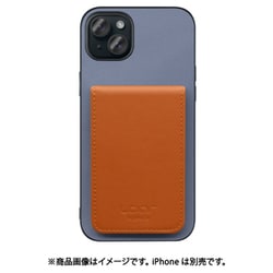 WORK56SCIP-BUCM-IP15PS [iPhone 15 Plus 用 折り畳み式カードポケット/本革/4枚収納 ブルーキャメル]