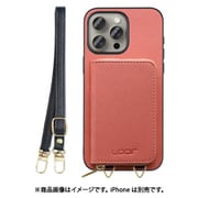 WORK24MPIP-CSM-IP15PM [iPhone 15 Pro Max 用 小銭入れ付きスマホケース/PUレザー/ストラップ付き コスモス]