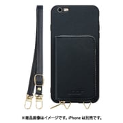 WORK24MPIP-BK-6P [iPhone 6P/6sPS 用 小銭入れ付きスマホケース/PUレザー/ストラップ付き ブラック]