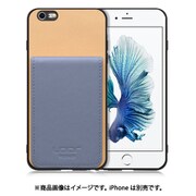 WORK56SCIP-BGBU-6P [iPhone 6P/6sPS 用 折り畳み式カードポケット/本革/4枚収納 ベージュブルー]