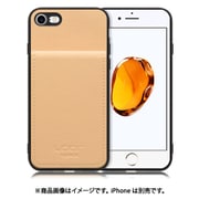 WORK56SCIP-BG-7 [iPhone 7/8/SE 用 折り畳み式カードポケット/本革/4枚収納 ベージュ]
