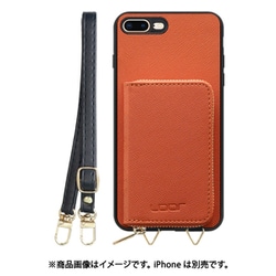 WORK24MPIP-OG-7P [iPhone 7P/8P 用 小銭入れ付きスマホケース/PUレザー/ストラップ付き オレンジ]