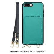 WORK24MPIP-TQ-7P [iPhone 7P/8P 用 小銭入れ付きスマホケース/PUレザー/ストラップ付き ターコイズ]