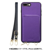 WORK24MPIP-VL-7P [iPhone 7P/8P 用 小銭入れ付きスマホケース/PUレザー/ストラップ付き バイオレット]