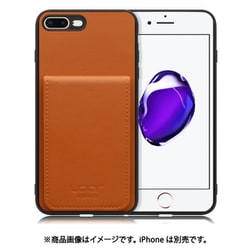 WORK56SCIP-CM-7P [iPhone 7P/8P 用 折り畳み式カードポケット/本革/4枚収納 キャメル]
