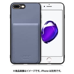 WORK56SCIP-BU-7P [iPhone 7P/8P 用 折り畳み式カードポケット/本革/4枚収納 ブルー]