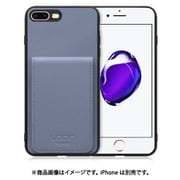 WORK56SCIP-BU-7P [iPhone 7P/8P 用 折り畳み式カードポケット/本革/4枚収納 ブルー]