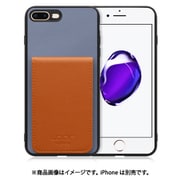 WORK56SCIP-BUCM-7P [iPhone 7P/8P 用 折り畳み式カードポケット/本革/4枚収納 ブルーキャメル]
