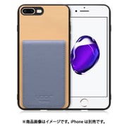 WORK56SCIP-BGBU-7P [iPhone 7P/8P 用 折り畳み式カードポケット/本革/4枚収納 ベージュブルー]