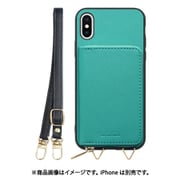 WORK24MPIP-TQ-X [iPhone X/XS 用 小銭入れ付きスマホケース/PUレザー/ストラップ付き ターコイズ]