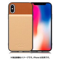 WORK56SCIP-CMBG-X [iPhone X/XS 用 折り畳み式カードポケット/本革/4枚収納 キャメルベージュ]