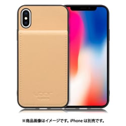 WORK56SCIP-BG-X [iPhone X/XS 用 折り畳み式カードポケット/本革/4枚収納 ベージュ]
