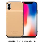 WORK56SCIP-BG-X [iPhone X/XS 用 折り畳み式カードポケット/本革/4枚収納 ベージュ]