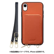 WORK24MPIP-OG-XR [iPhone XR 用 小銭入れ付きスマホケース/PUレザー/ストラップ付き オレンジ]