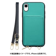 WORK24MPIP-TQ-XR [iPhone XR 用 小銭入れ付きスマホケース/PUレザー/ストラップ付き ターコイズ]