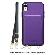 WORK24MPIP-VL-XR [iPhone XR 用 小銭入れ付きスマホケース/PUレザー/ストラップ付き バイオレット]