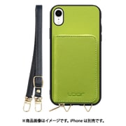 WORK24MPIP-LG-XR [iPhone XR 用 小銭入れ付きスマホケース/PUレザー/ストラップ付き ライムグリーン]