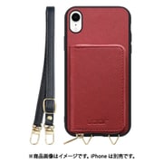 WORK24MPIP-RD-XR [iPhone XR 用 小銭入れ付きスマホケース/PUレザー/ストラップ付き レッド]