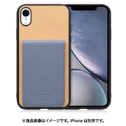 WORK56SCIP-BGBU-XR [iPhone XR 用 折り畳み式カードポケット/本革/4枚収納 ベージュブルー]