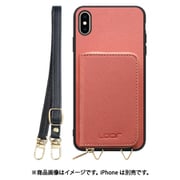 WORK24MPIP-CSM-XSM [iPhone XSMax 用 小銭入れ付きスマホケース/PUレザー/ストラップ付き コスモス]