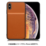 WORK56SCIP-CM-XSM [iPhone XSMax 用 折り畳み式カードポケット/本革/4枚収納 キャメル]