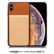 WORK56SCIP-CMBG-XSM [iPhone XSMax 用 折り畳み式カードポケット/本革/4枚収納 キャメルベージュ]