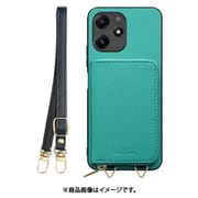 WORK24MPXMI-TQ-XRD125G [Redmi 12 5G 用 小銭入れ付きスマホケース/PUレザー/ストラップ付き ターコイズ]