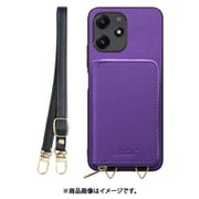 WORK24MPXMI-VL-XRD125G [Redmi 12 5G 用 小銭入れ付きスマホケース/PUレザー/ストラップ付き バイオレット]