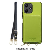 WORK24MPXMI-LG-XRD125G [Redmi 12 5G 用 小銭入れ付きスマホケース/PUレザー/ストラップ付き ライムグリーン]