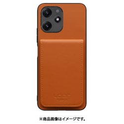 WORK56SCXMI-CM-XRD125G [Redmi 12 5G 用 折り畳み式カードポケット/本革/4枚収納 キャメル]