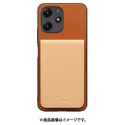 WORK56SCXMI-CMBG-XRD125G [Redmi 12 5G 用 折り畳み式カードポケット/本革/4枚収納 キャメルベージュ]
