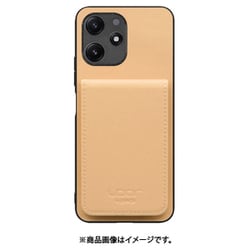 WORK56SCXMI-BG-XRD125G [Redmi 12 5G 用 折り畳み式カードポケット/本革/4枚収納 ベージュ]