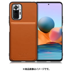 WORK56SCXMI-CM-MIRDN10P [Redmi Note 10 Pro 用 折り畳み式カードポケット/本革/4枚収納 キャメル]