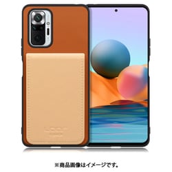WORK56SCXMI-CMBG-MIRDN10P [Redmi Note 10 Pro 用 折り畳み式カードポケット/本革/4枚収納 キャメルベージュ]