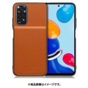 WORK56SCXMI-CM-MIRDN11 [Redmi Note 11 用 折り畳み式カードポケット/本革/4枚収納 キャメル]