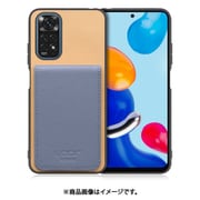 WORK56SCXMI-BGBU-MIRDN11 [Redmi Note 11 用 折り畳み式カードポケット/本革/4枚収納 ベージュブルー]