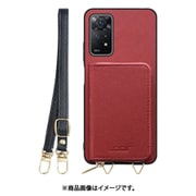 WORK24MPXMI-RD-XRDN11P5G [Redmi Note 11 Pro 5G 用 小銭入れ付きスマホケース/PUレザー/ストラップ付き レッド]