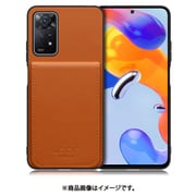 WORK56SCXMI-CM-XRDN11P5G [Redmi Note 11 Pro 5G 用 折り畳み式カードポケット/本革/4枚収納 キャメル]