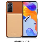 WORK56SCXMI-CMBG-XRDN11P5G [Redmi Note 11 Pro 5G 用 折り畳み式カードポケット/本革/4枚収納 キャメルベージュ]