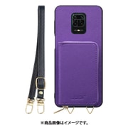 WORK24MPXMI-VL-MIRDN9S [Redmi Note 9S 用 小銭入れ付きスマホケース/PUレザー/ストラップ付き バイオレット]
