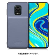 WORK56SCXMI-BU-MIRDN9S [Redmi Note 9S 用 折り畳み式カードポケット/本革/4枚収納 ブルー]