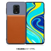 WORK56SCXMI-BUCM-MIRDN9S [Redmi Note 9S 用 折り畳み式カードポケット/本革/4枚収納 ブルーキャメル]