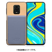 WORK56SCXMI-BGBU-MIRDN9S [Redmi Note 9S 用 折り畳み式カードポケット/本革/4枚収納 ベージュブルー]