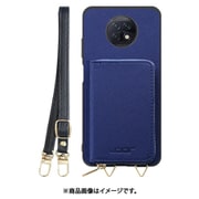 WORK24MPXMI-NY-XRDN9T [Redmi Note 9T 用 小銭入れ付きスマホケース/PUレザー/ストラップ付き ネイビー]